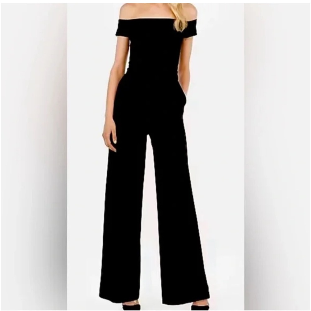 Express Pink Off Shoulder Jumpsuit